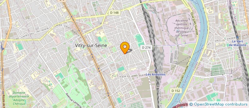 localisation de l'entreprise LES TROIS ARCADES à VITRY-SUR-SEINE