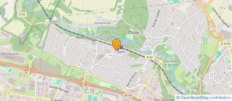 localisation de l'entreprise LES TROIS ARTISTES DE LA MUETTE  OSNY