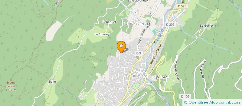 localisation de l'entreprise LES TROIS B  ALLEVARD