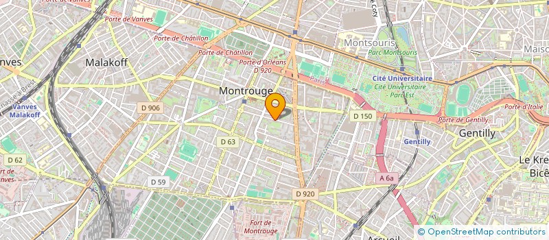 localisation de l'entreprise LES TROIS B  MONTROUGE