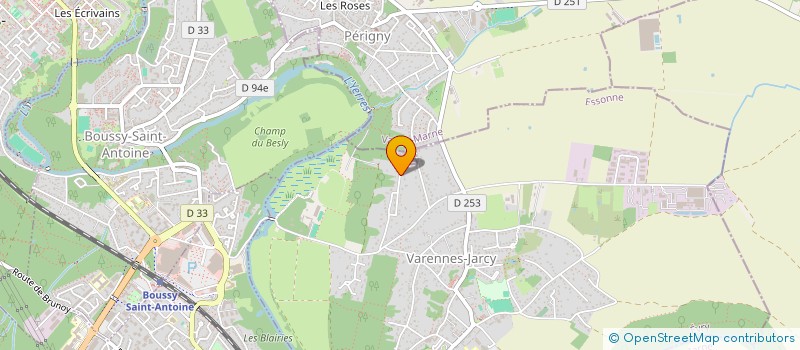 localisation de l'entreprise LES TROIS B  VARENNES-JARCY
