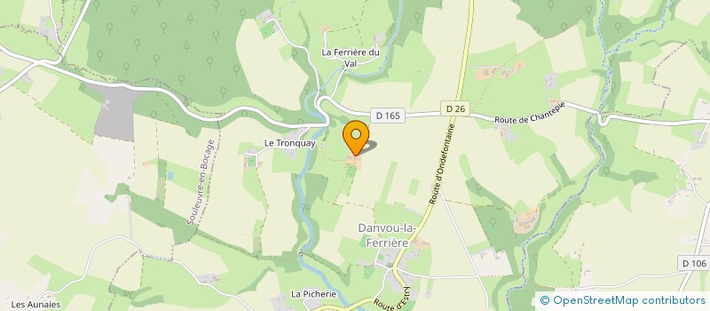 localisation de l'entreprise LES TROIS BALLONS  SOULEUVRE EN BOCAGE