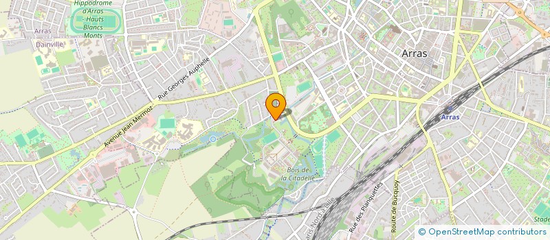 localisation de l'entreprise LES TROIS BASTIONS à ARRAS