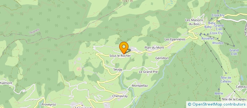 localisation de l'entreprise LES TROIS BEAUX MONTS  MANIGOD