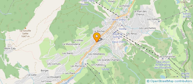 localisation de l'entreprise LES TROIS BELLES D'ETE  LES GETS