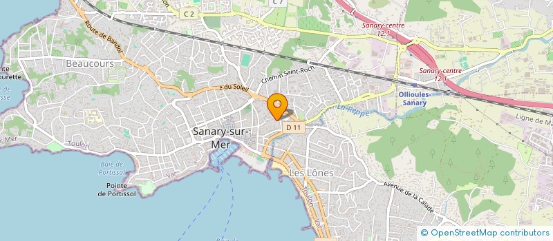localisation de l'entreprise LES TROIS BILOUS à SANARY-SUR-MER