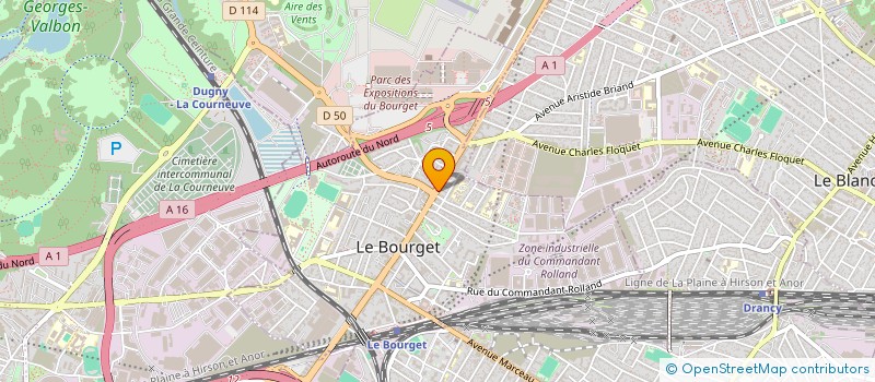 localisation de l'entreprise LES TROIS BLES à LE BOURGET