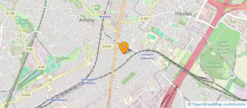 localisation de l'entreprise LES TROIS BOULEAUX à ANTONY