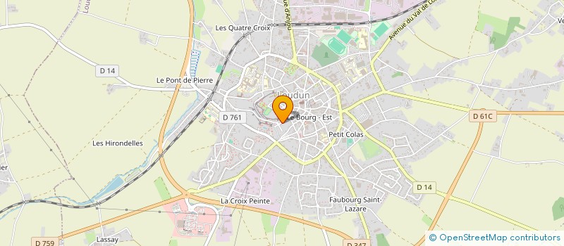 localisation de l'entreprise LES TROIS BOURDON  LOUDUN