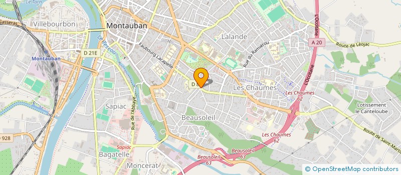 localisation de l'entreprise LES TROIS C  MONTAUBAN