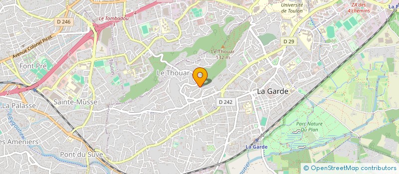 localisation de l'entreprise LES TROIS C  LA GARDE