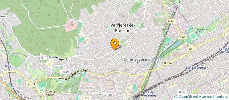 localisation de l'entreprise LES TROIS C à VERRIERES-LE-BUISSON