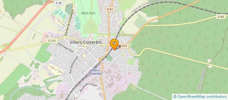 localisation de l'entreprise LES TROIS C à VILLERS-COTTERETS