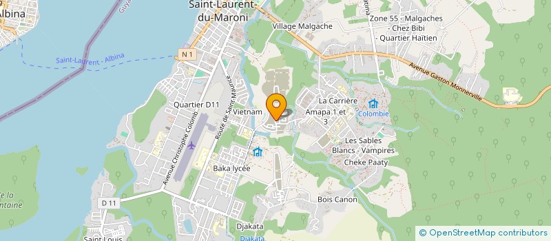 localisation de l'entreprise LES TROIS C DE MIRABEAU  SAINT-LAURENT-DU-MARONI