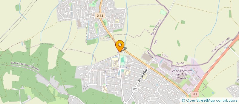 localisation de l'entreprise LES TROIS CAILLOUX  DAMMARTIN-EN-GOELE