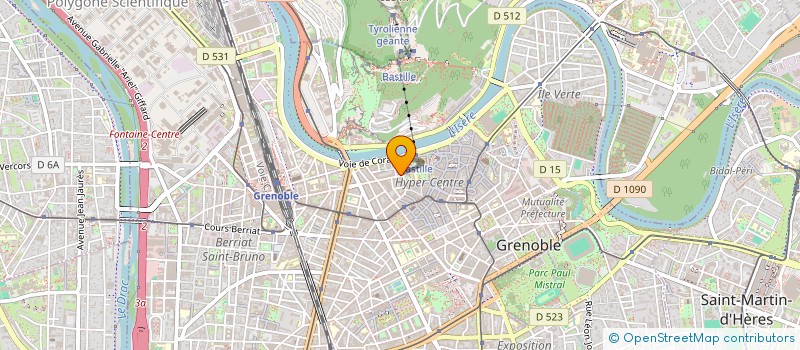 localisation de l'entreprise LES TROIS CANARDS à GRENOBLE