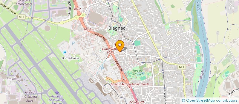 localisation de l'entreprise LES TROIS CEDRES  BLAGNAC