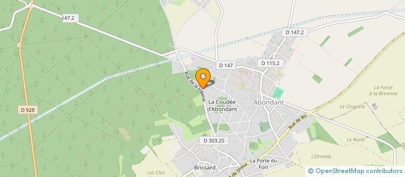 localisation de l'entreprise LES TROIS CEDRES DE LA COUDREE à ABONDANT