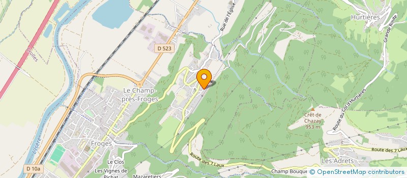 localisation de l'entreprise LES TROIS CEDRES VERTS  LE CHAMP-PRES-FROGES