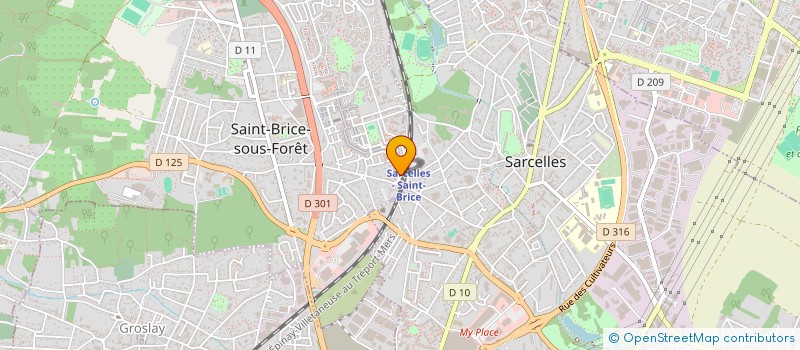 localisation de l'entreprise LES TROIS CERISES à SAINT-BRICE-SOUS-FORET