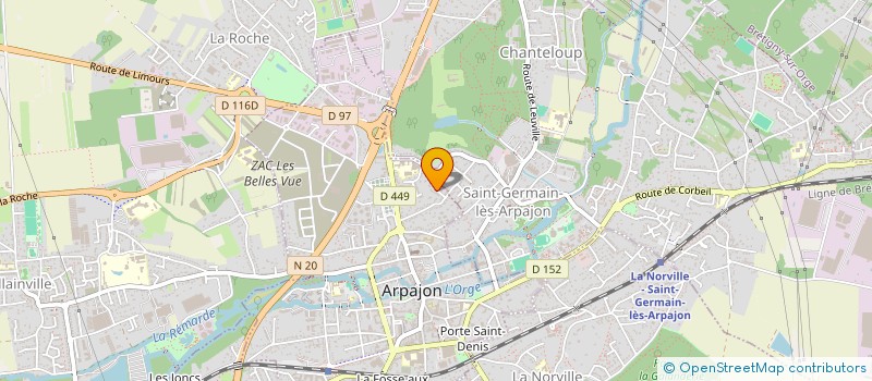 localisation de l'entreprise LES TROIS CF  ARPAJON