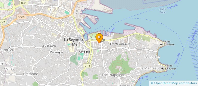 localisation de l'entreprise LES TROIS CHATONS à LA SEYNE-SUR-MER