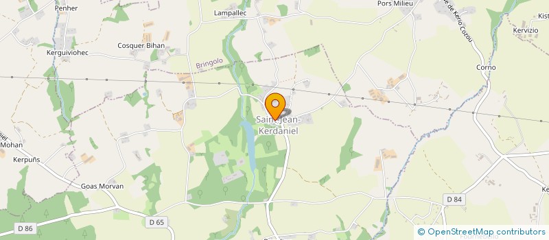 localisation de l'entreprise LES TROIS CHAUDRONS  SAINT-JEAN-KERDANIEL