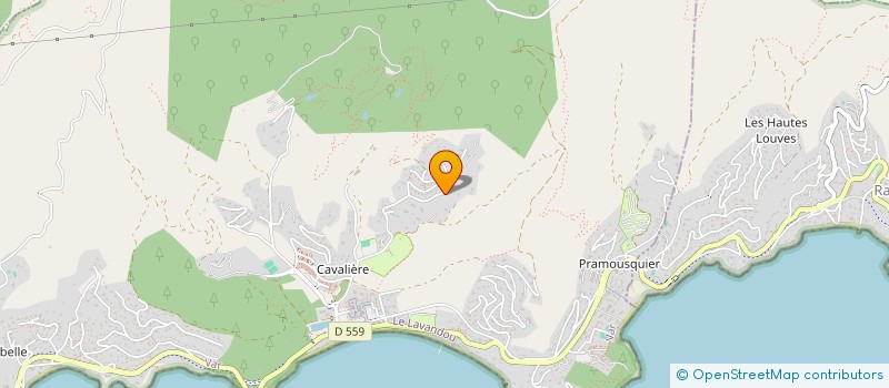 localisation de l'entreprise LES TROIS CHENES à LE LAVANDOU