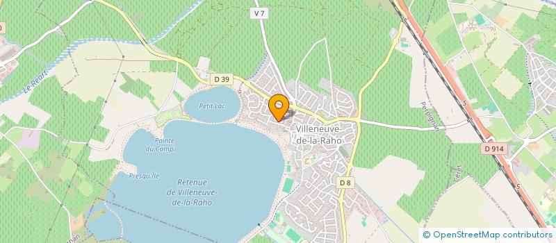 localisation de l'entreprise LES TROIS CHENES  VILLENEUVE-DE-LA-RAHO