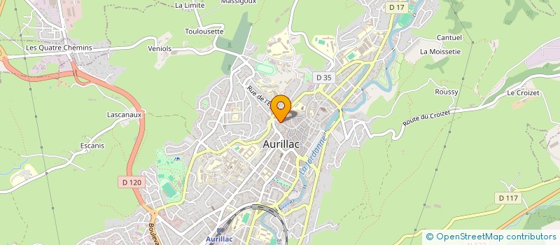 localisation de l'entreprise LES TROIS CHENES à AURILLAC