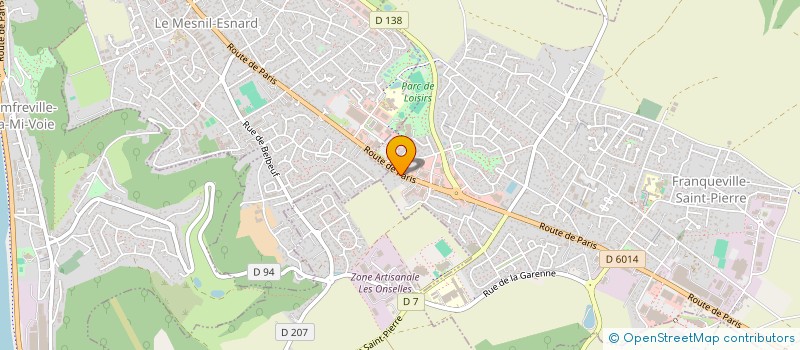 localisation de l'entreprise LES TROIS CHENES  FRANQUEVILLE-SAINT-PIERRE