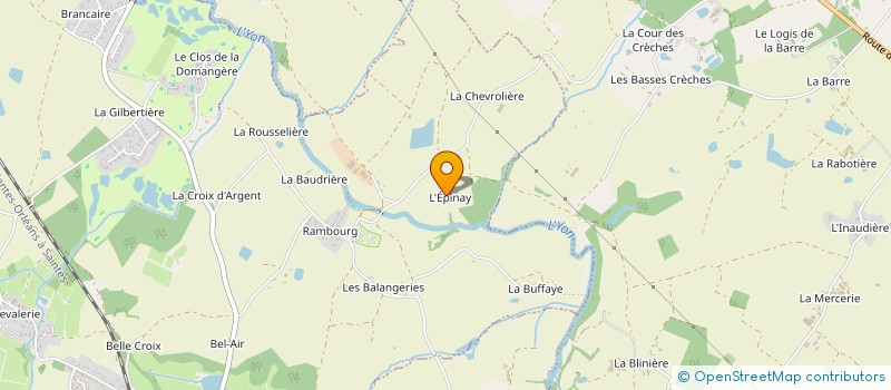 localisation de l'entreprise LES TROIS CHENES  NESMY