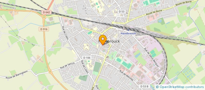 localisation de l'entreprise LES TROIS CITROUILLES  HAZEBROUCK