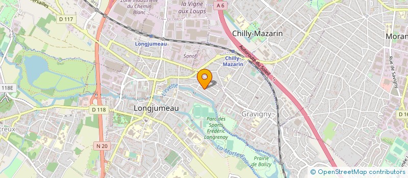 localisation de l'entreprise LES TROIS CLEFS FA-DO-SOL à LONGJUMEAU