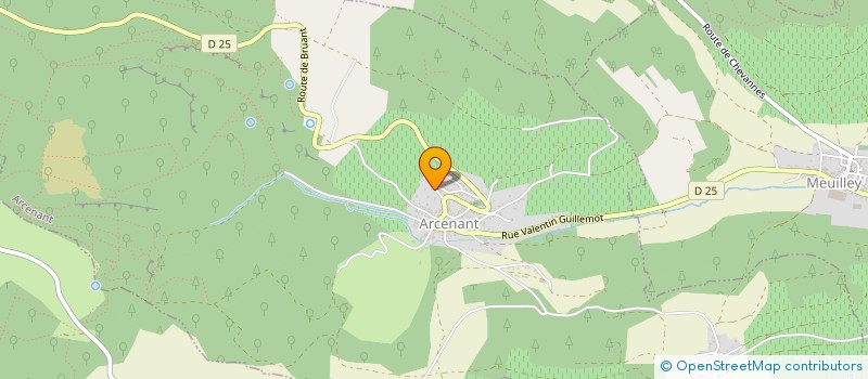 localisation de l'entreprise LES TROIS CLOCHES  ARCENANT