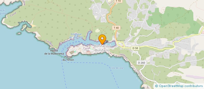 localisation de l'entreprise LES TROIS COCHONS à BONIFACIO
