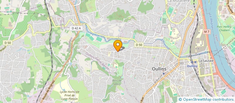 localisation de l'entreprise LES TROIS COEURS  OULLINS-PIERRE-BENITE