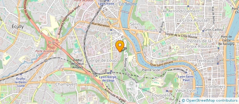 localisation de l'entreprise LES TROIS COLLINES  LYON