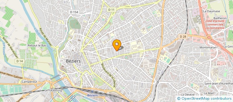 localisation de l'entreprise LES TROIS COLOMBES à BEZIERS