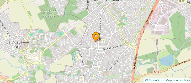 localisation de l'entreprise LES TROIS COLOMBES à PONTAULT-COMBAULT