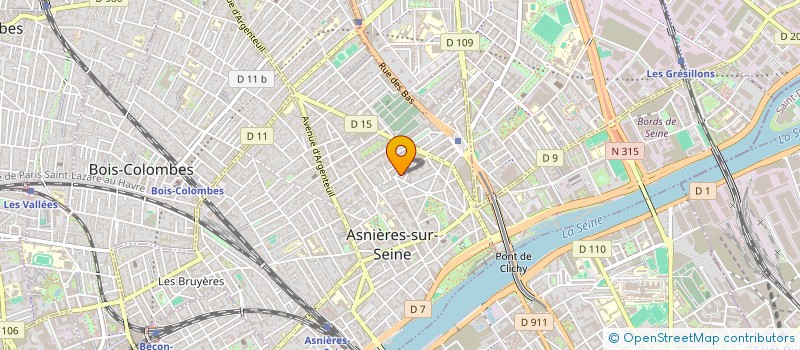 localisation de l'entreprise LES TROIS COLONNES à ASNIERES-SUR-SEINE