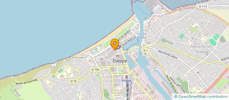 localisation de l'entreprise LES TROIS CONSERVERIES NORMANDIE à DIEPPE