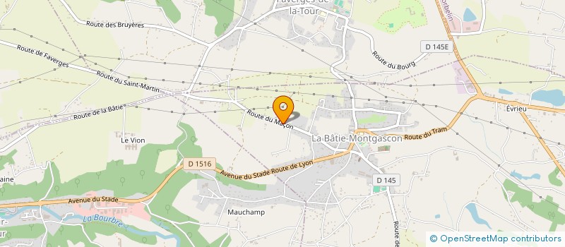 localisation de l'entreprise LES TROIS COULEURS SCI  LA BATIE-MONTGASCON