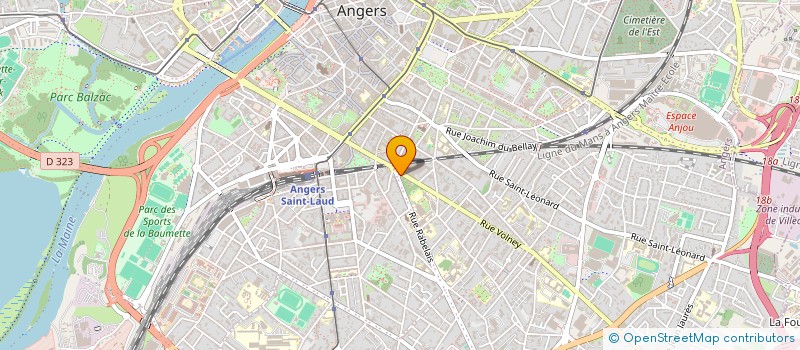 localisation de l'entreprise LES TROIS COUPS à ANGERS