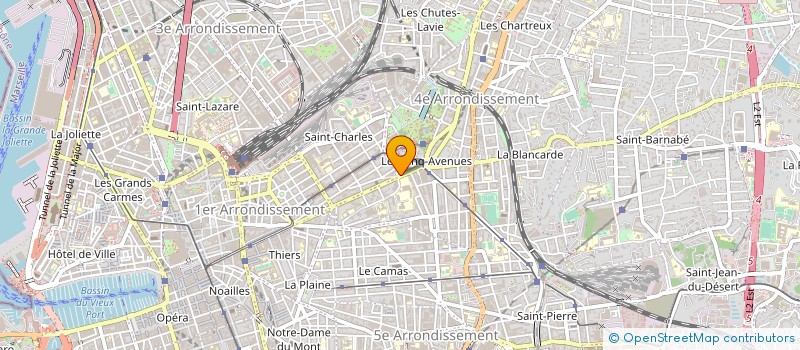 localisation de l'entreprise LES TROIS COUPS LIBERATION à MARSEILLE