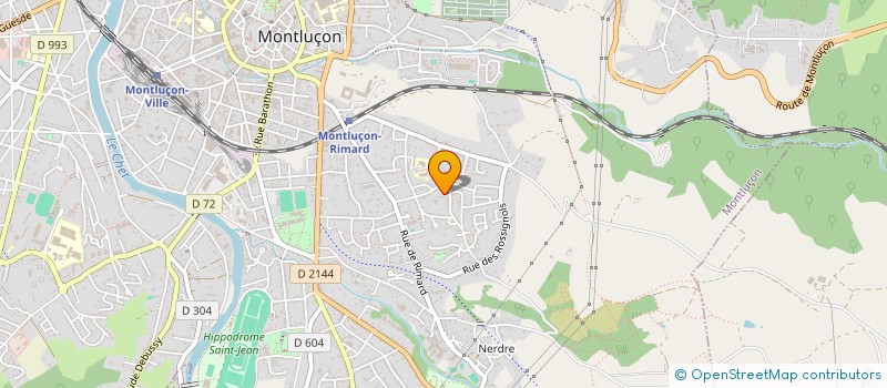 localisation de l'entreprise LES TROIS COUPS LISSES  MONTLUCON