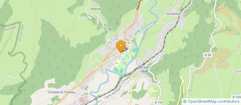 localisation de l'entreprise LES TROIS COURONNES à VIC-SUR-CERE