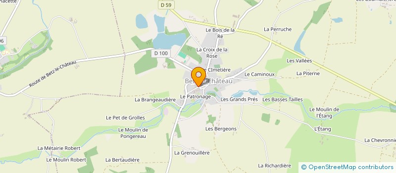 localisation de l'entreprise LES TROIS COURS D'ECOLE  SAINT-SENOCH