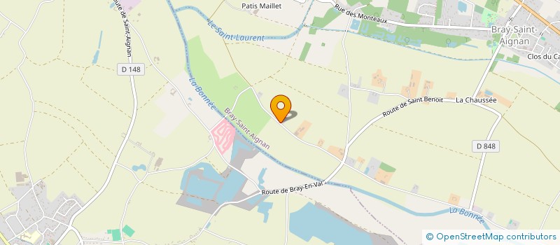 localisation de l'entreprise LES TROIS CROIX à BRAY-SAINT-AIGNAN