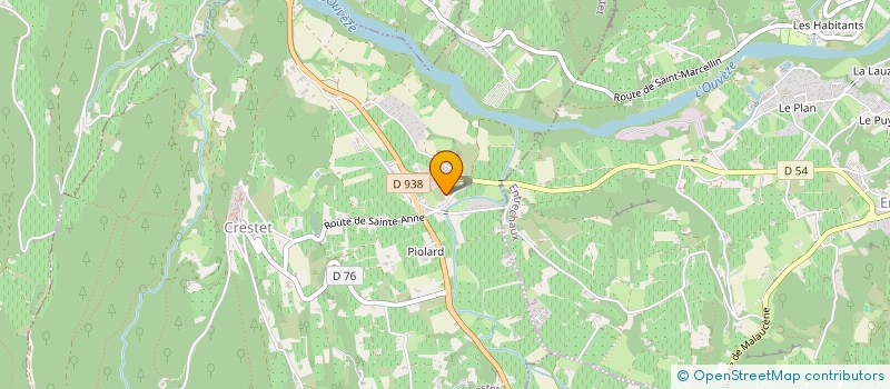 localisation de l'entreprise LES TROIS CYPRES  CRESTET